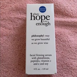 Philosophy's when hope is not enough